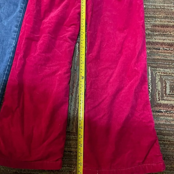 2 Pants Girls Size 8/9 Gymboree Pink Corduroy fleece pants Est 89 Place Jeans - Picture 6 of 8